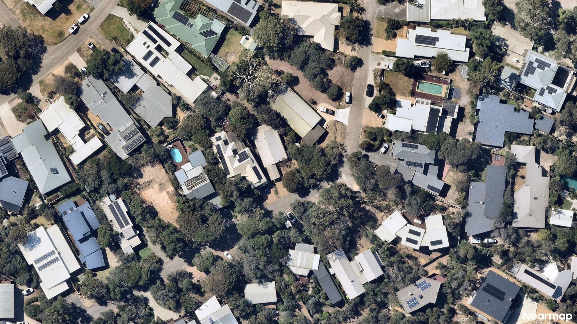 Vertical aerial view