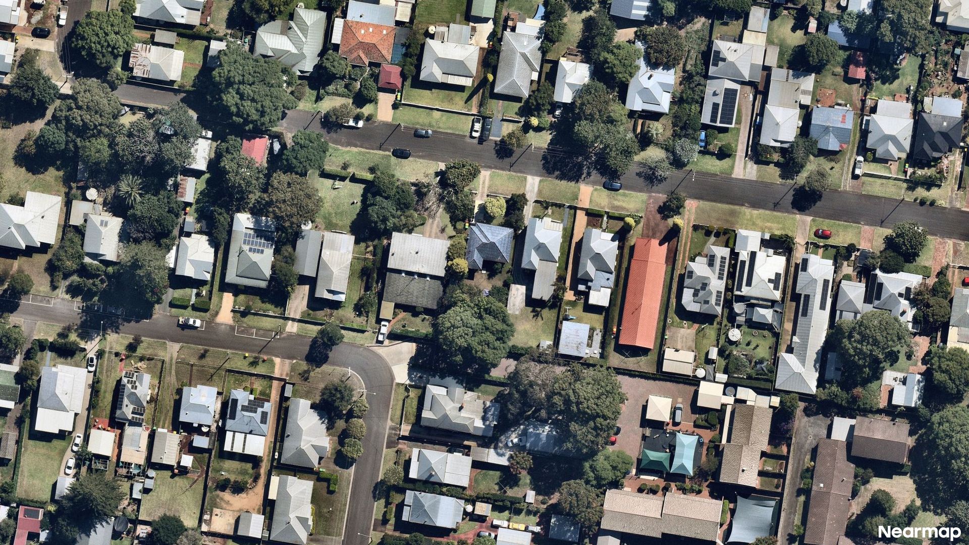 Vertical aerial view