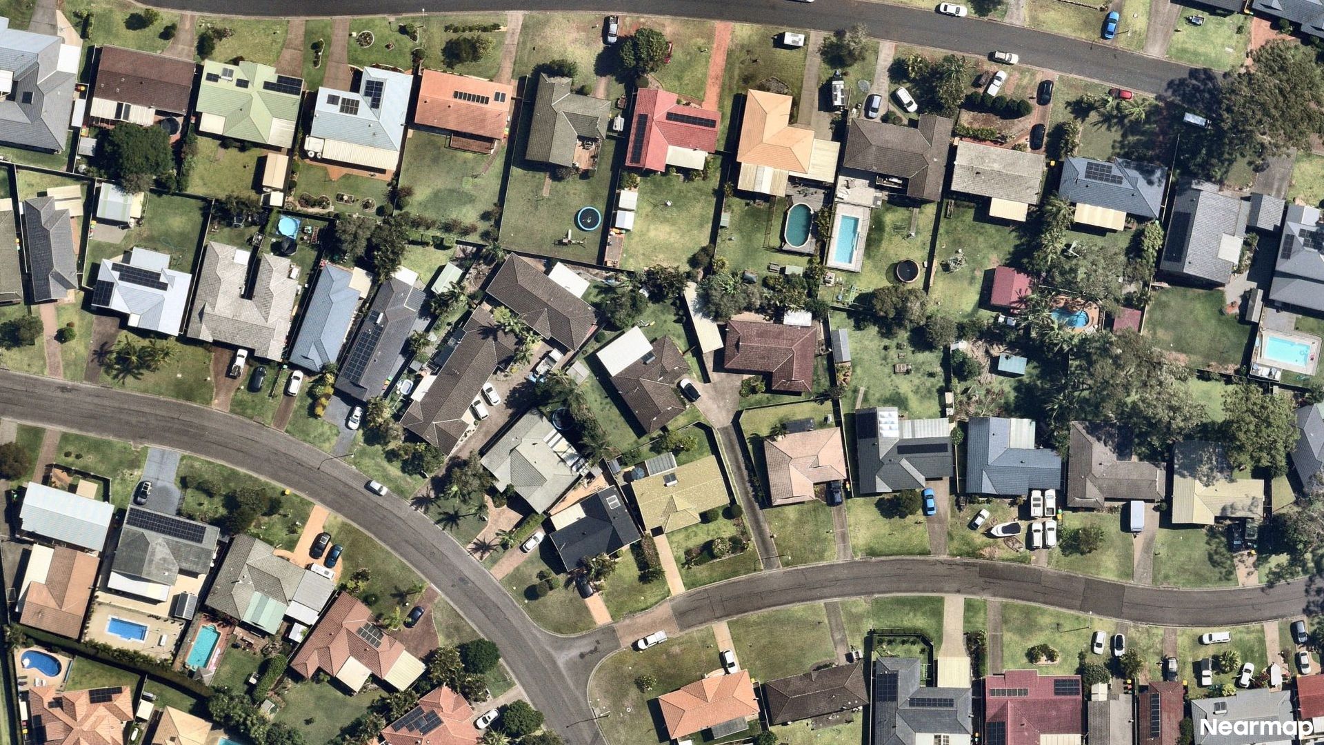 Vertical aerial view