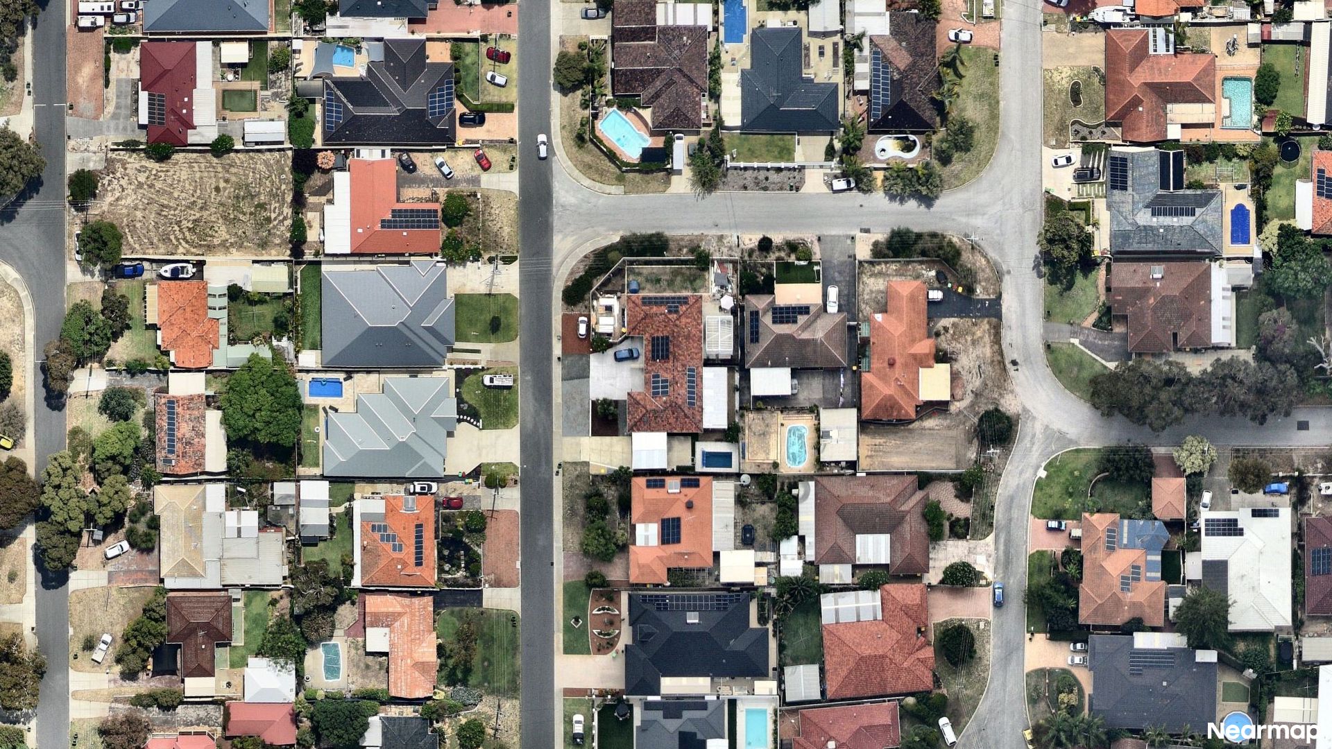 Vertical aerial view