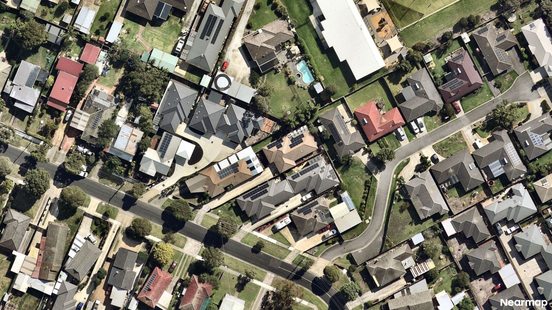 Vertical aerial view