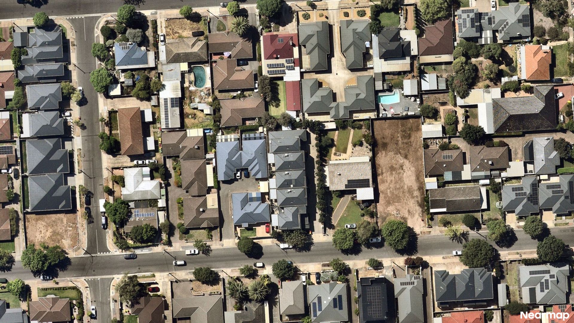 Vertical aerial view