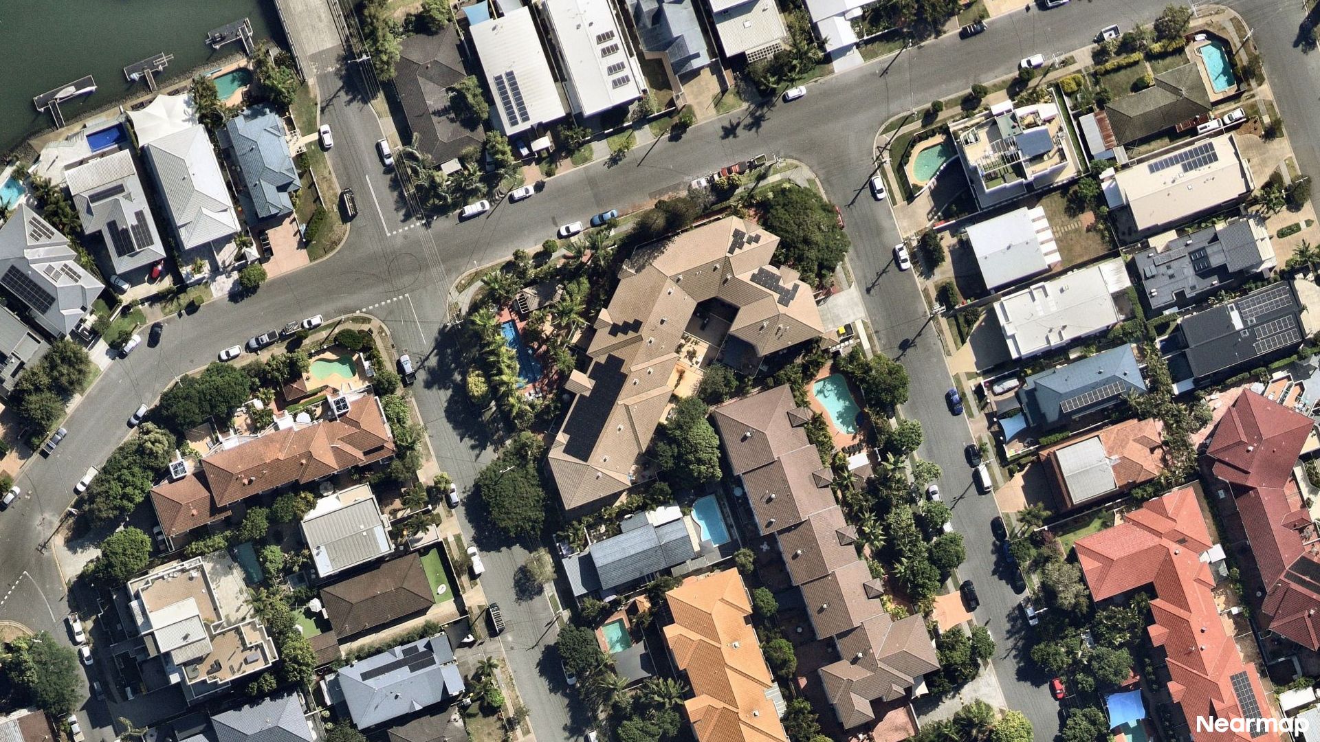 Vertical aerial view