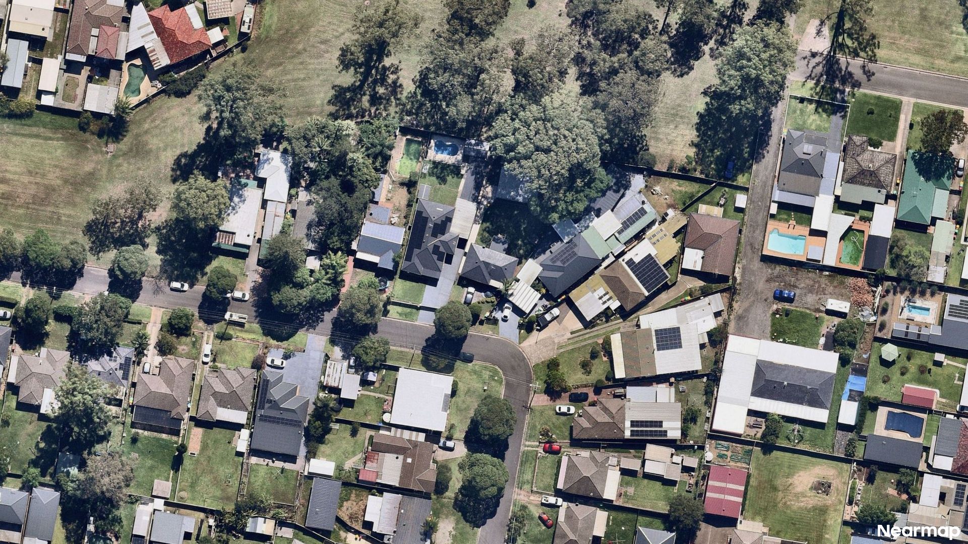 Vertical aerial view