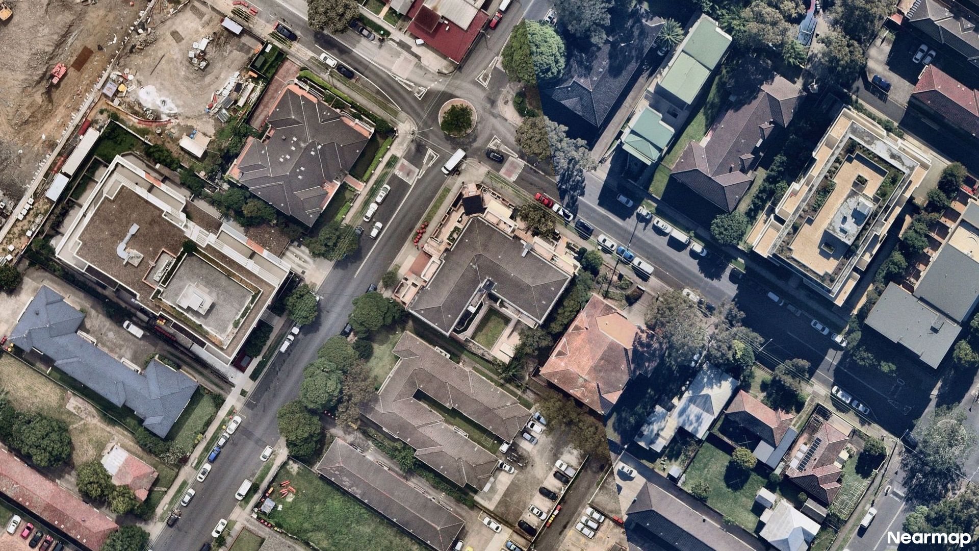 Vertical aerial view