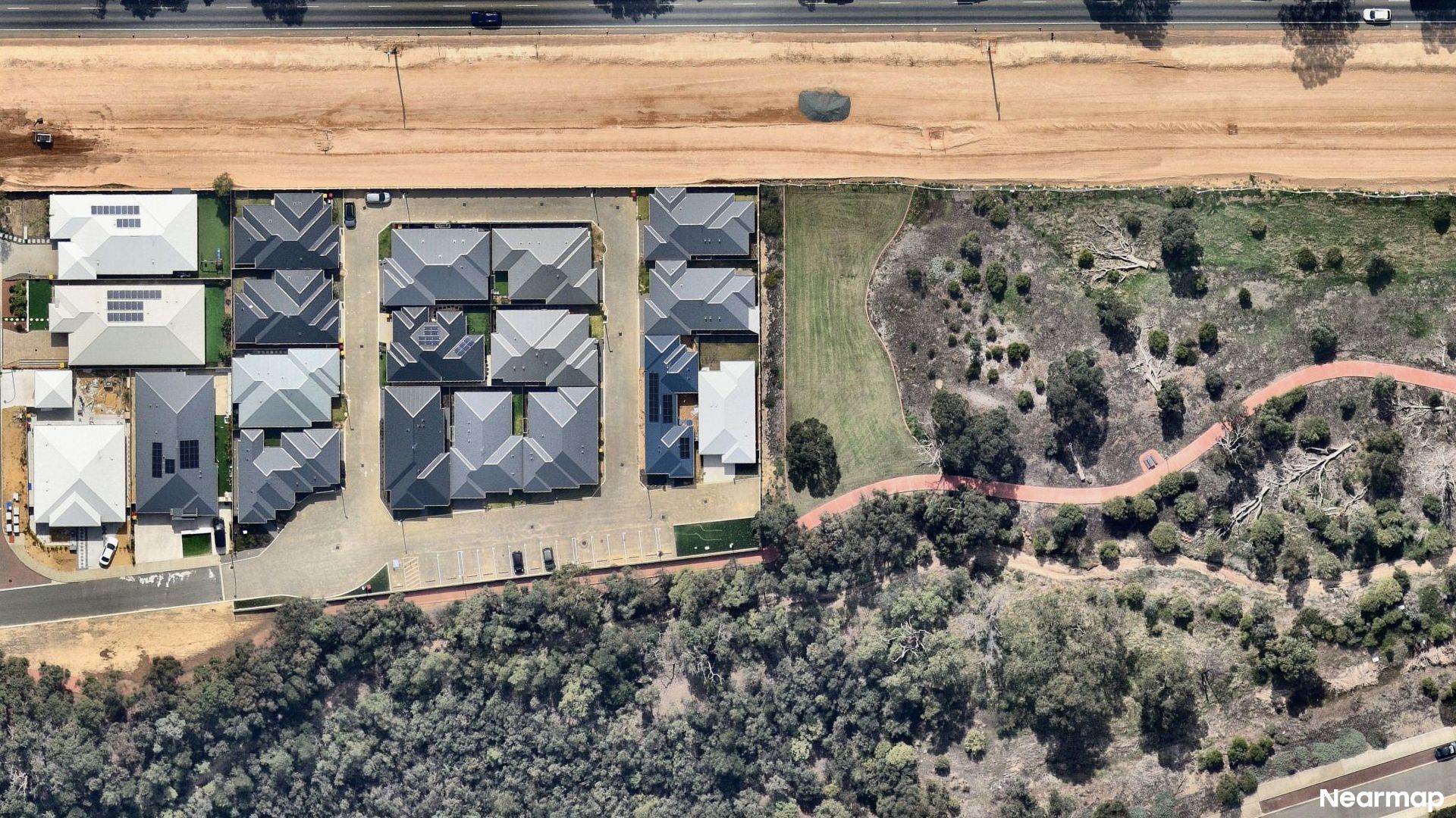 Vertical aerial view