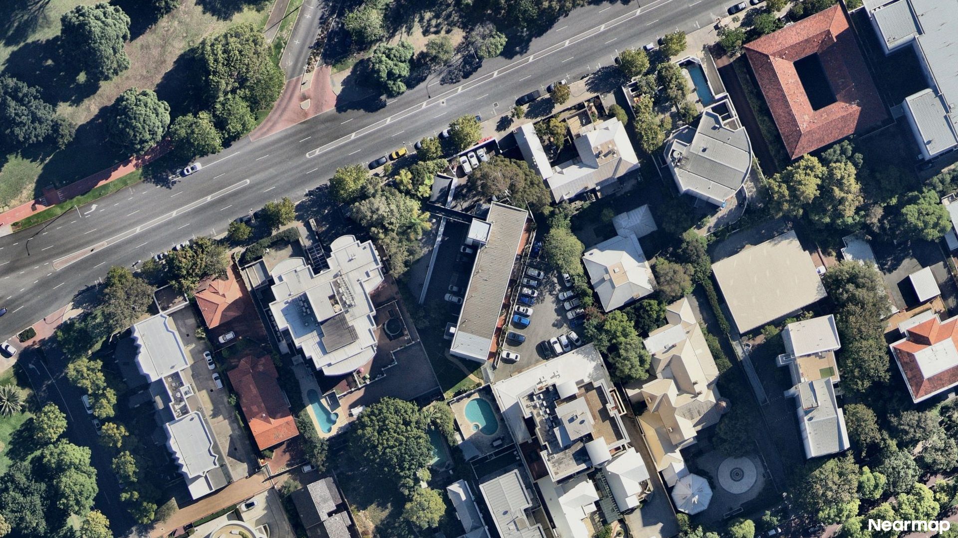 Vertical aerial view