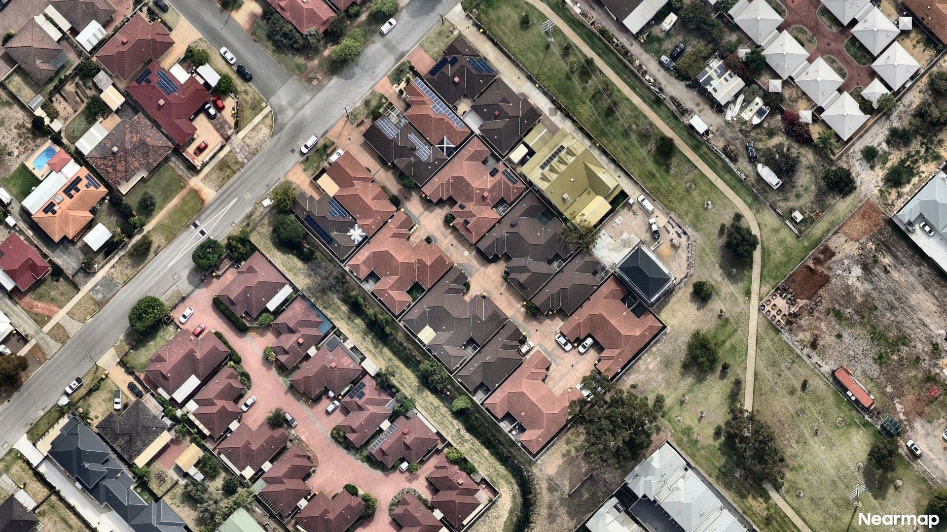 Vertical aerial view
