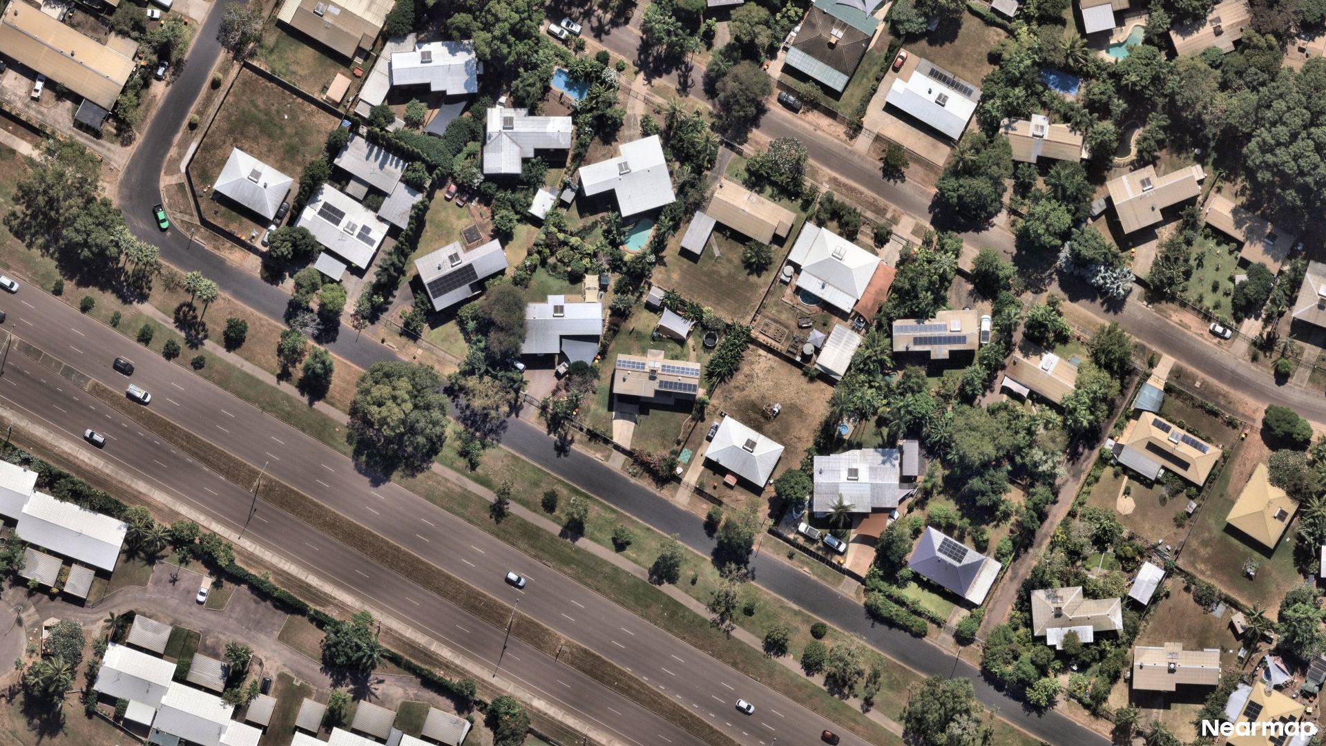 Vertical aerial view