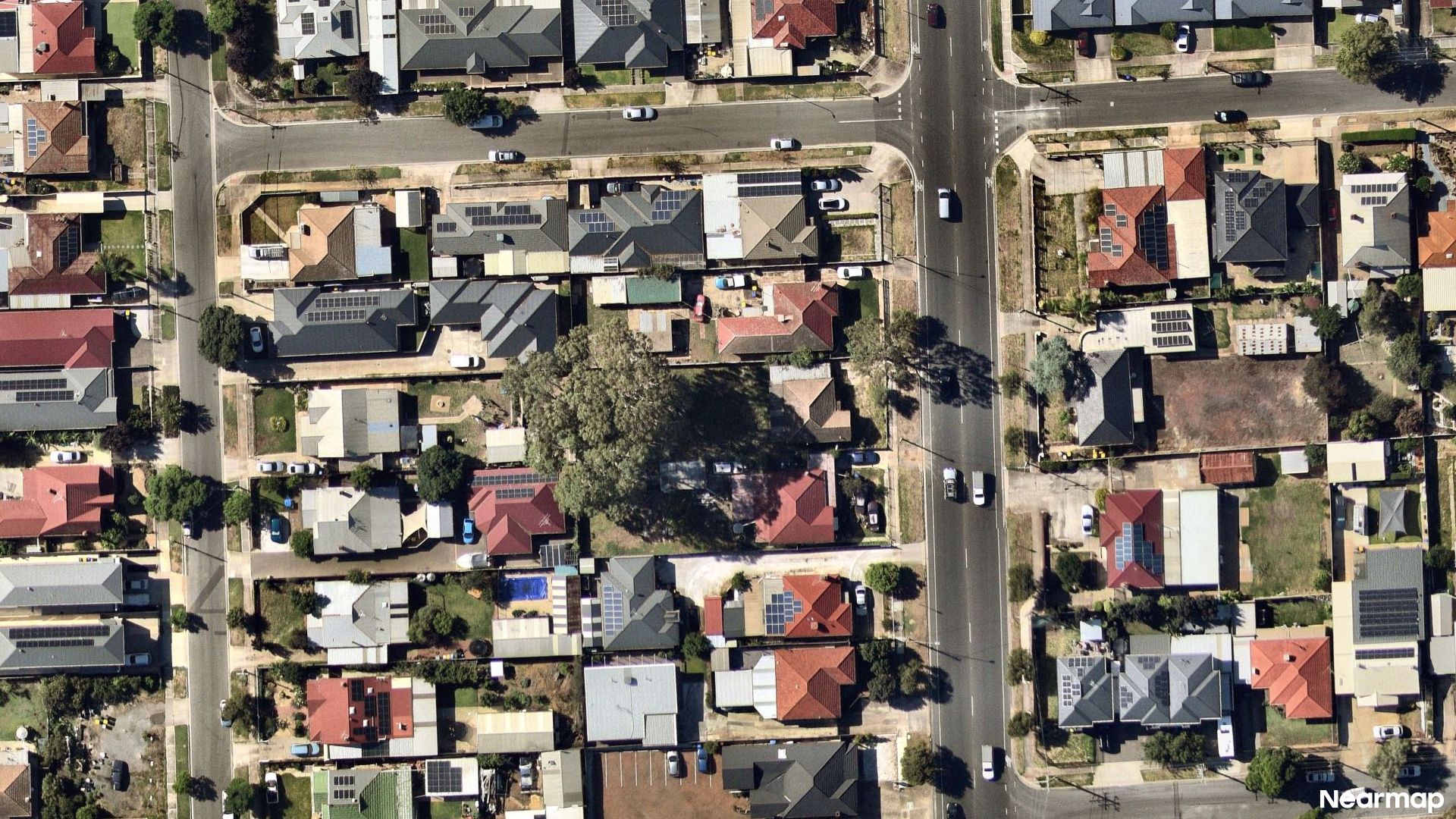 Vertical aerial view