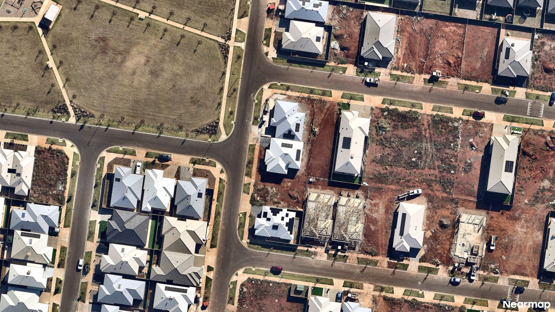 Vertical aerial view