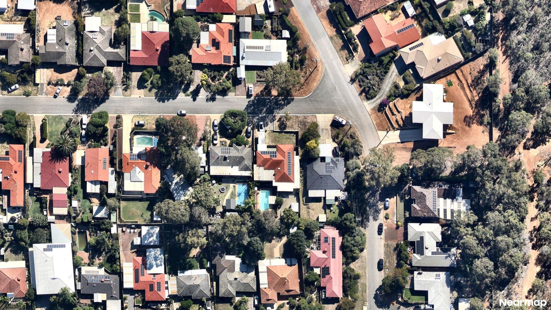Vertical aerial view