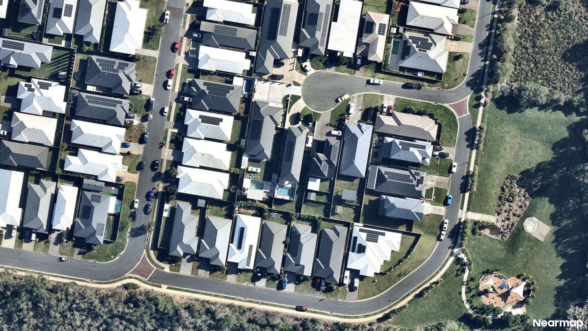 Vertical aerial view