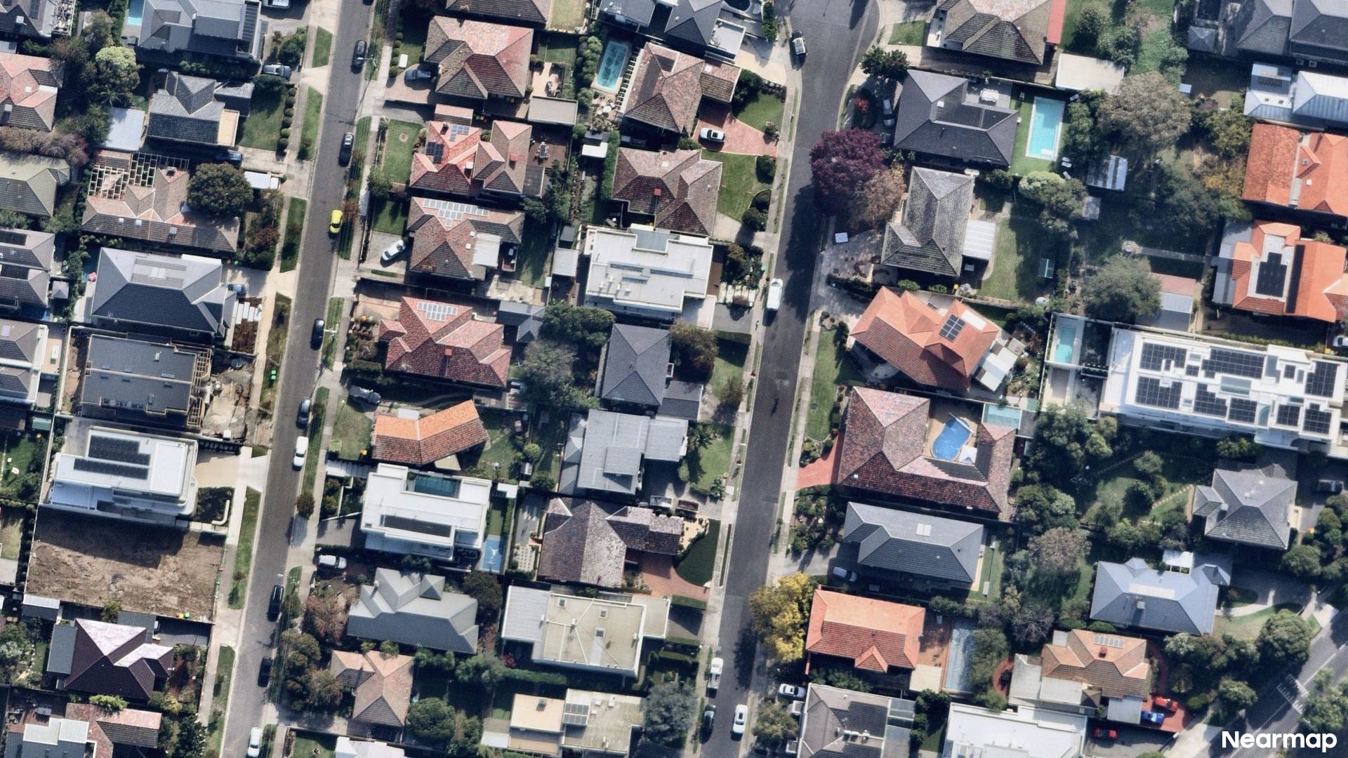 Vertical aerial view