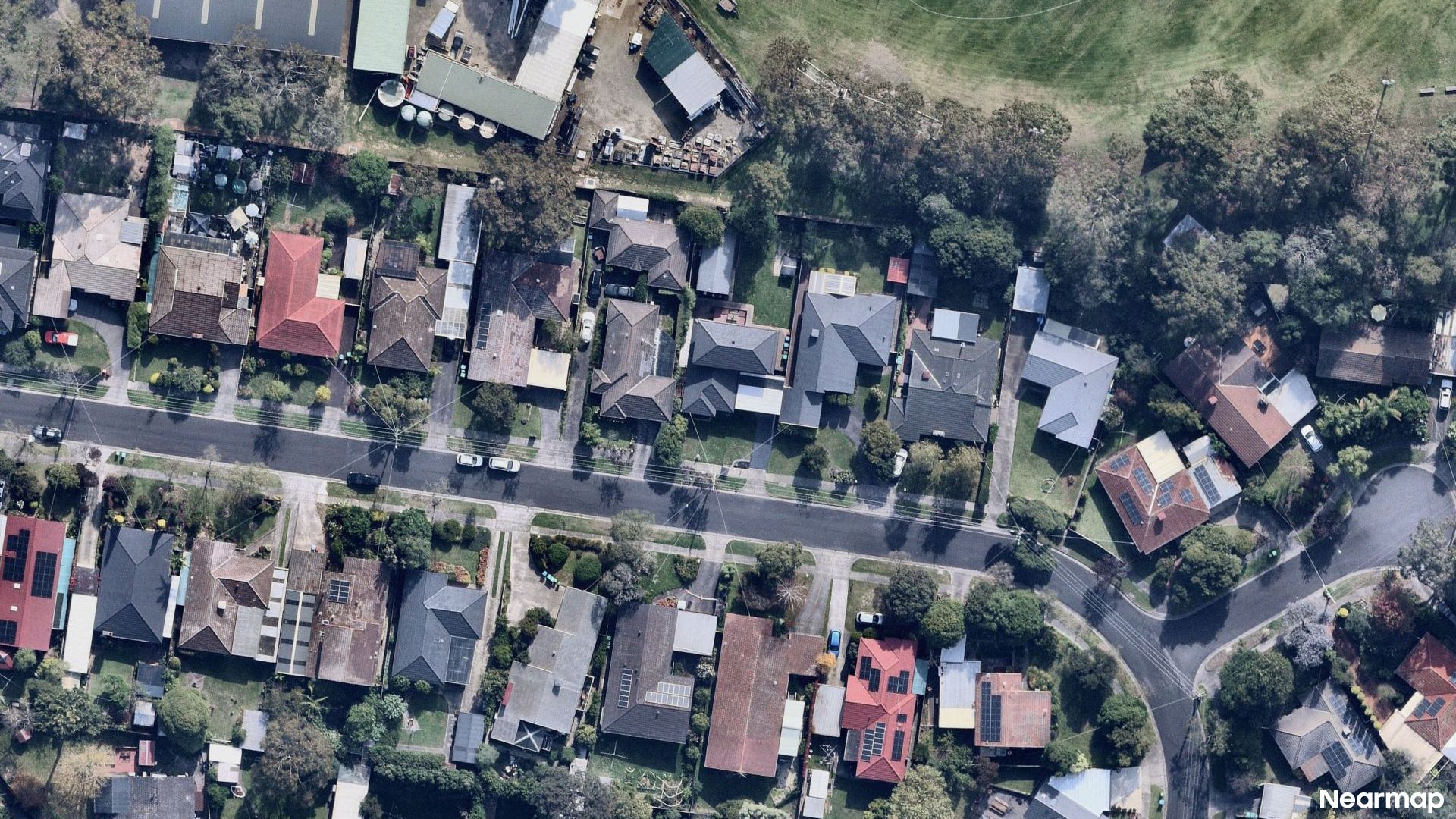 Vertical aerial view