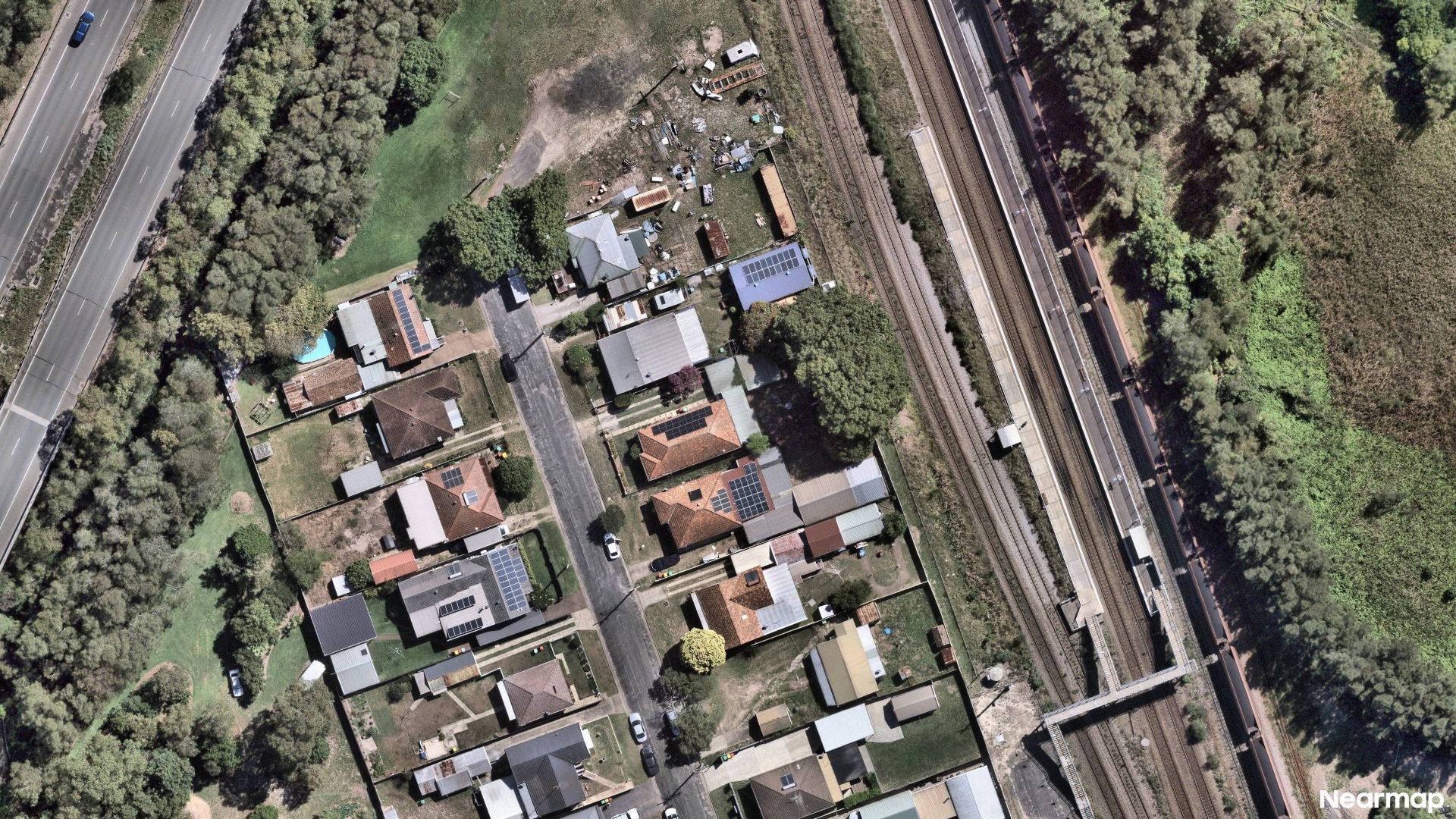 Vertical aerial view
