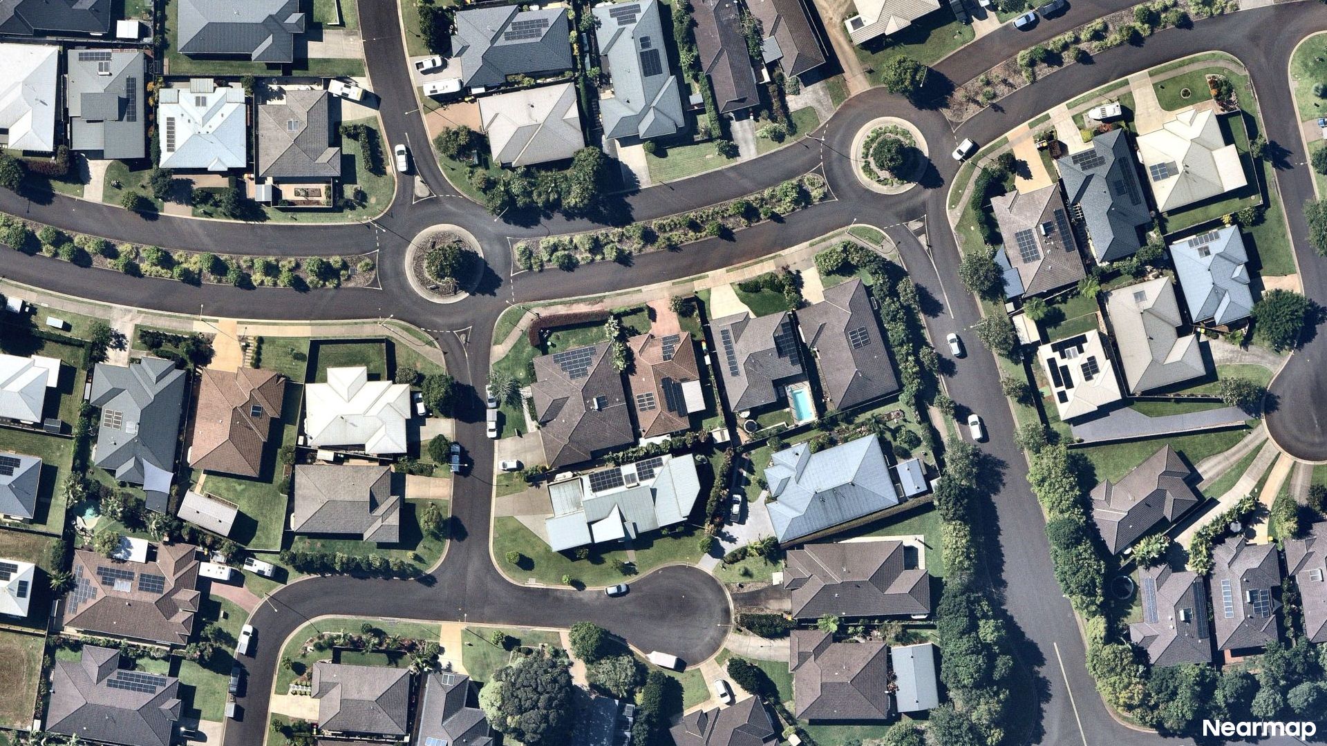 Vertical aerial view
