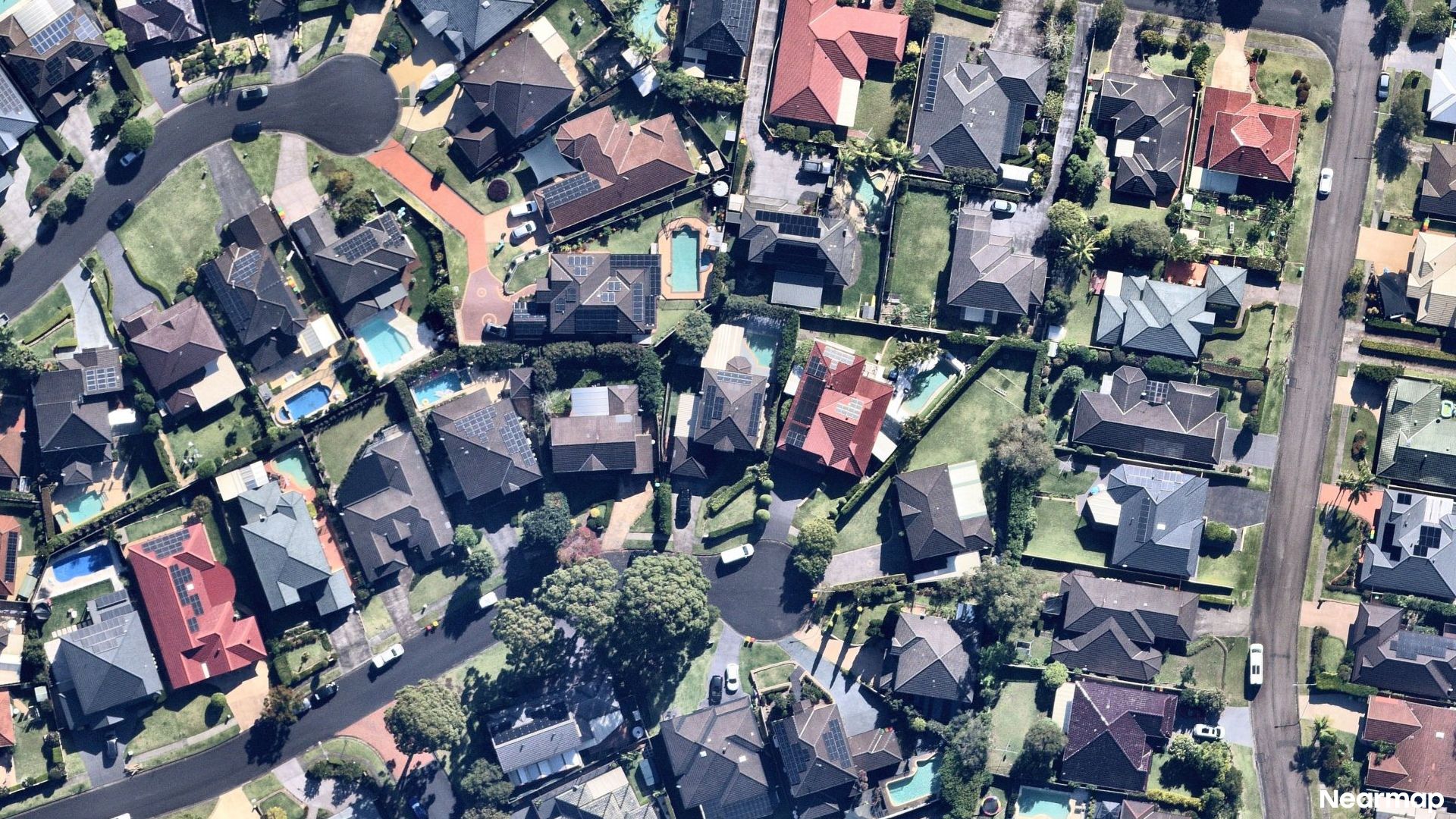 Vertical aerial view