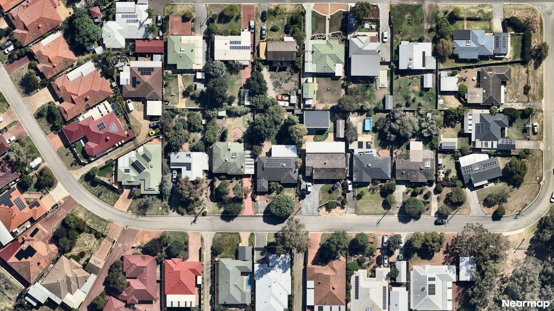 Vertical aerial view