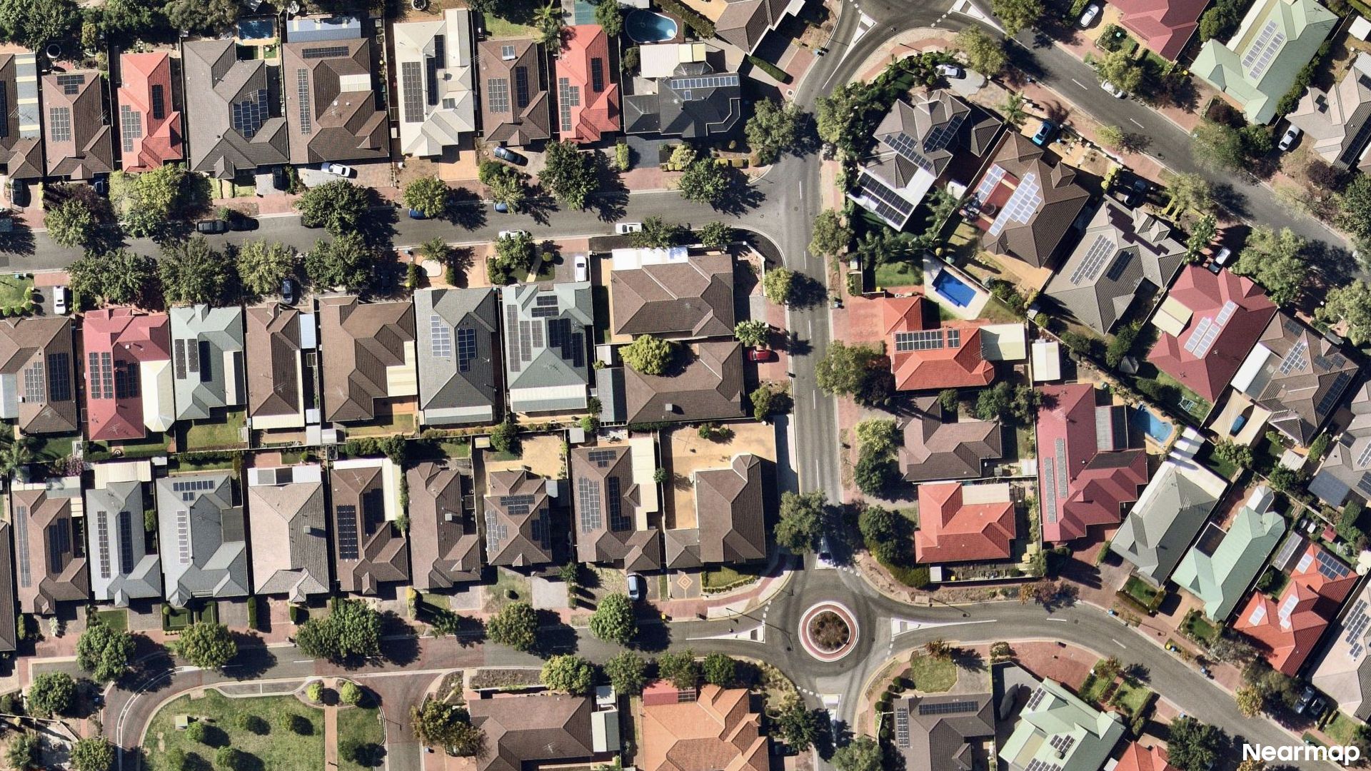 Vertical aerial view