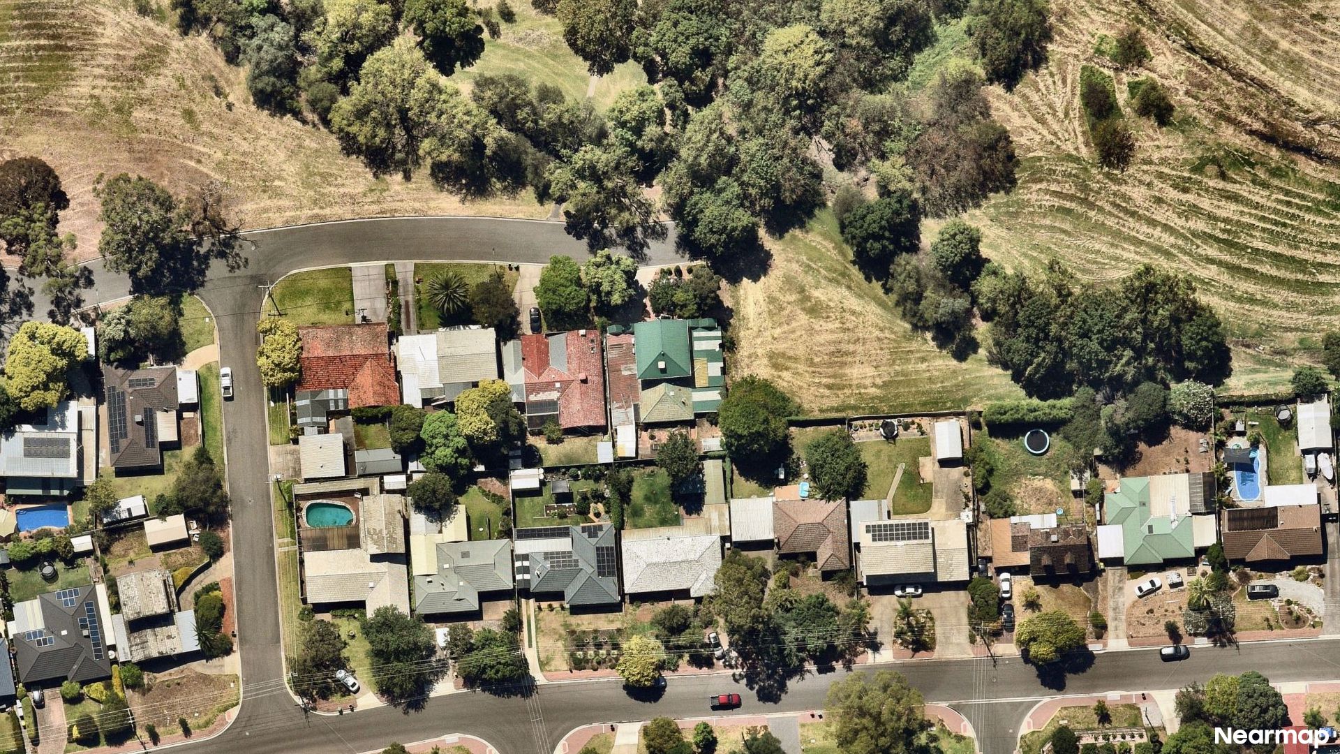 Vertical aerial view