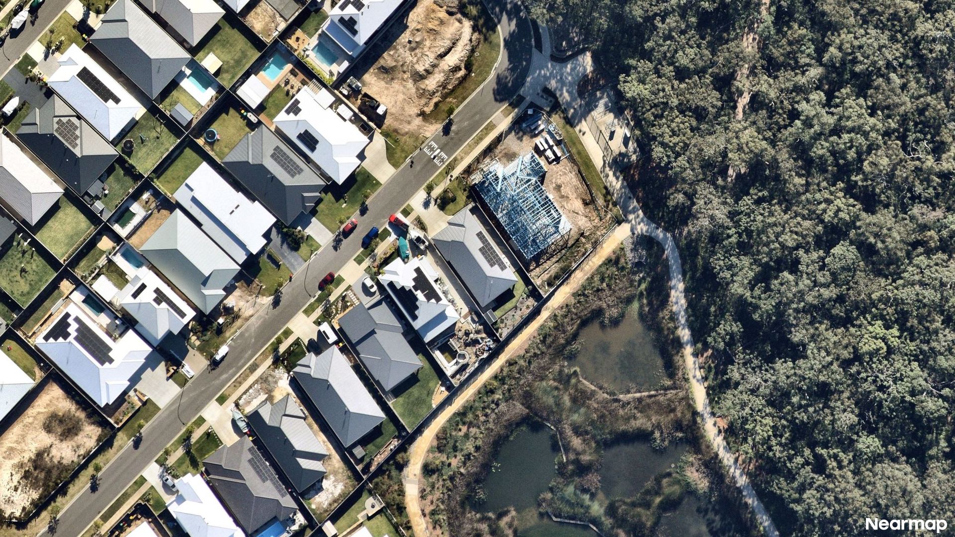 Vertical aerial view