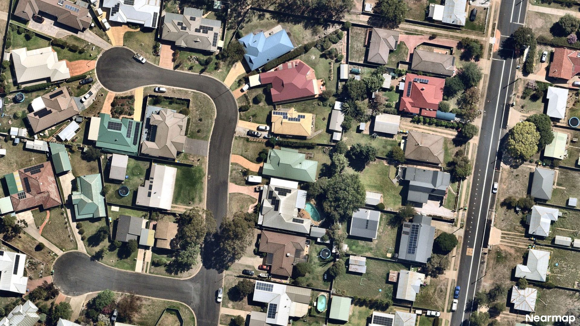 Vertical aerial view