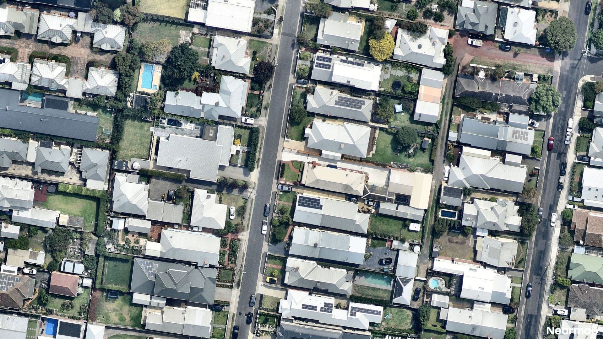 Vertical aerial view