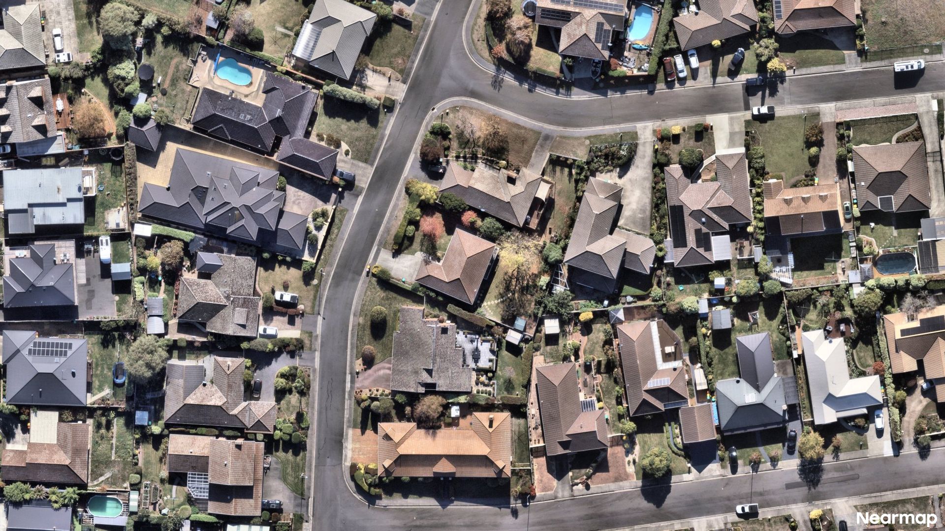 Vertical aerial view