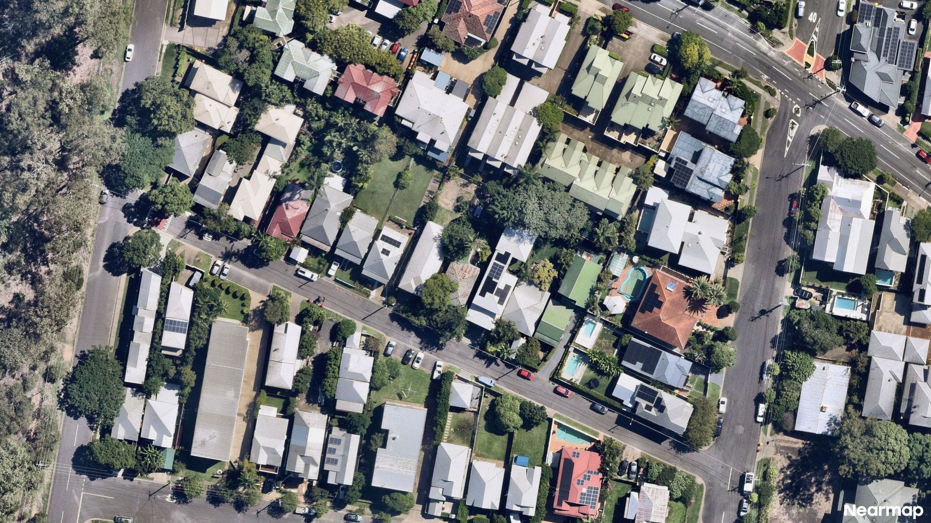 Vertical aerial view