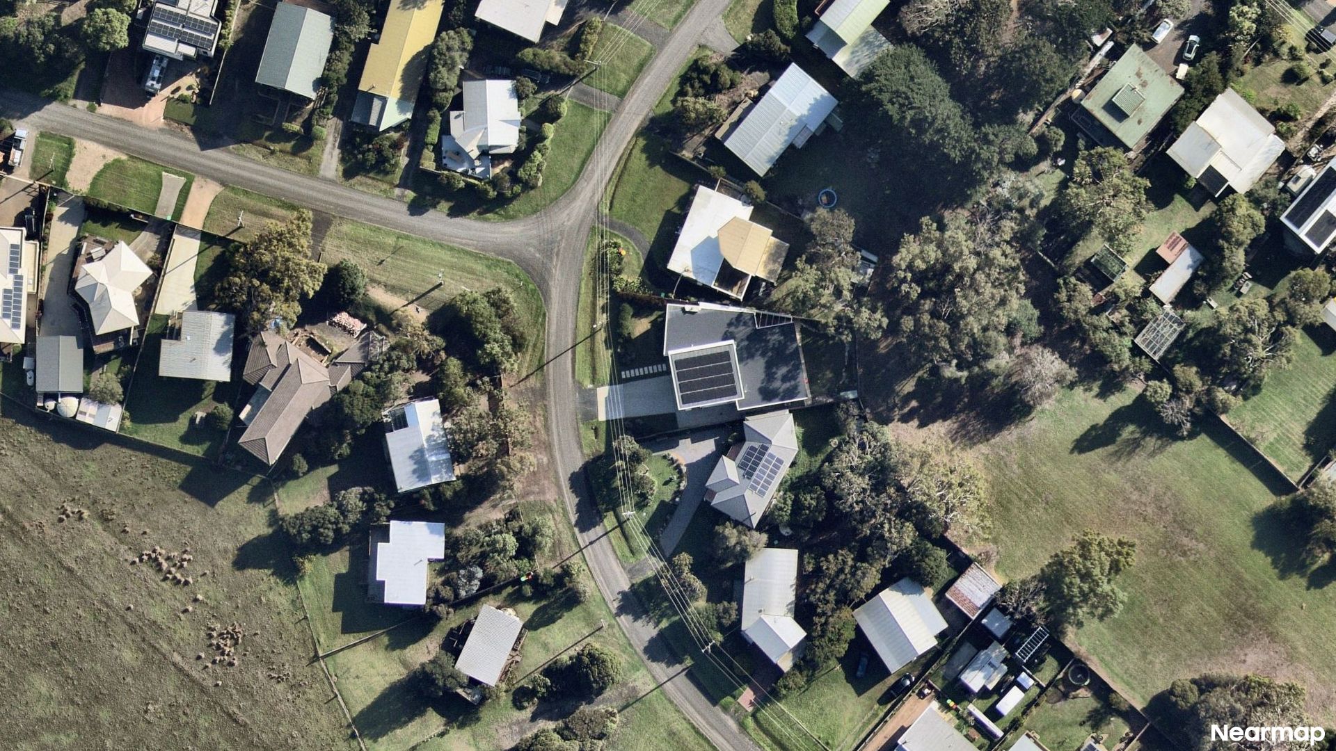 Vertical aerial view