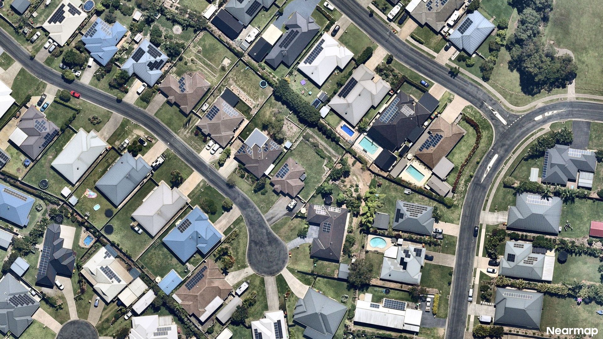 Vertical aerial view