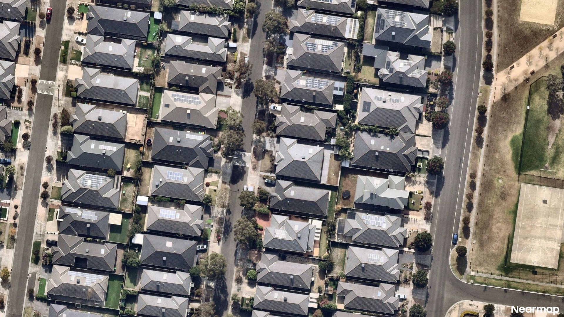 Vertical aerial view