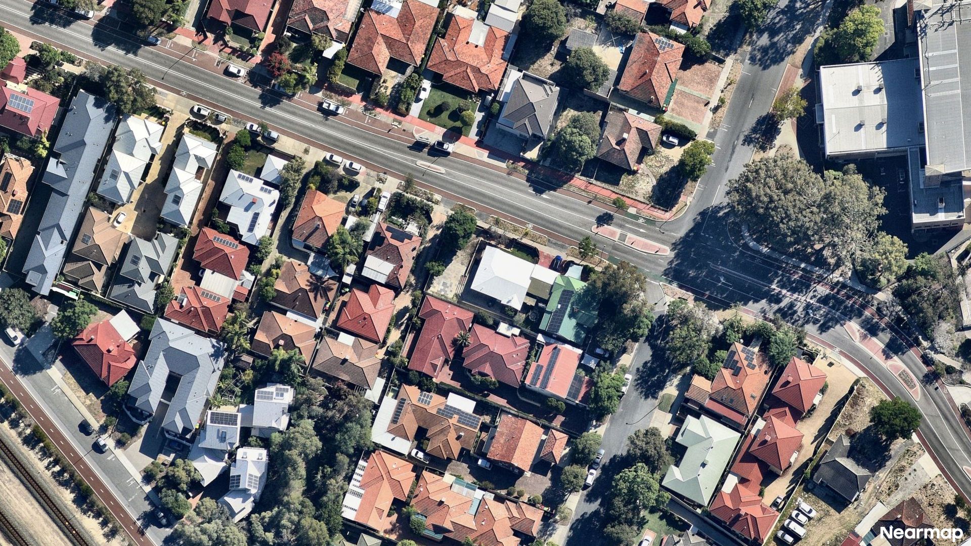 Vertical aerial view