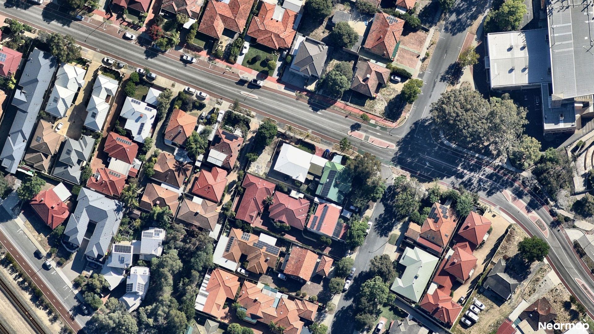 Vertical aerial view