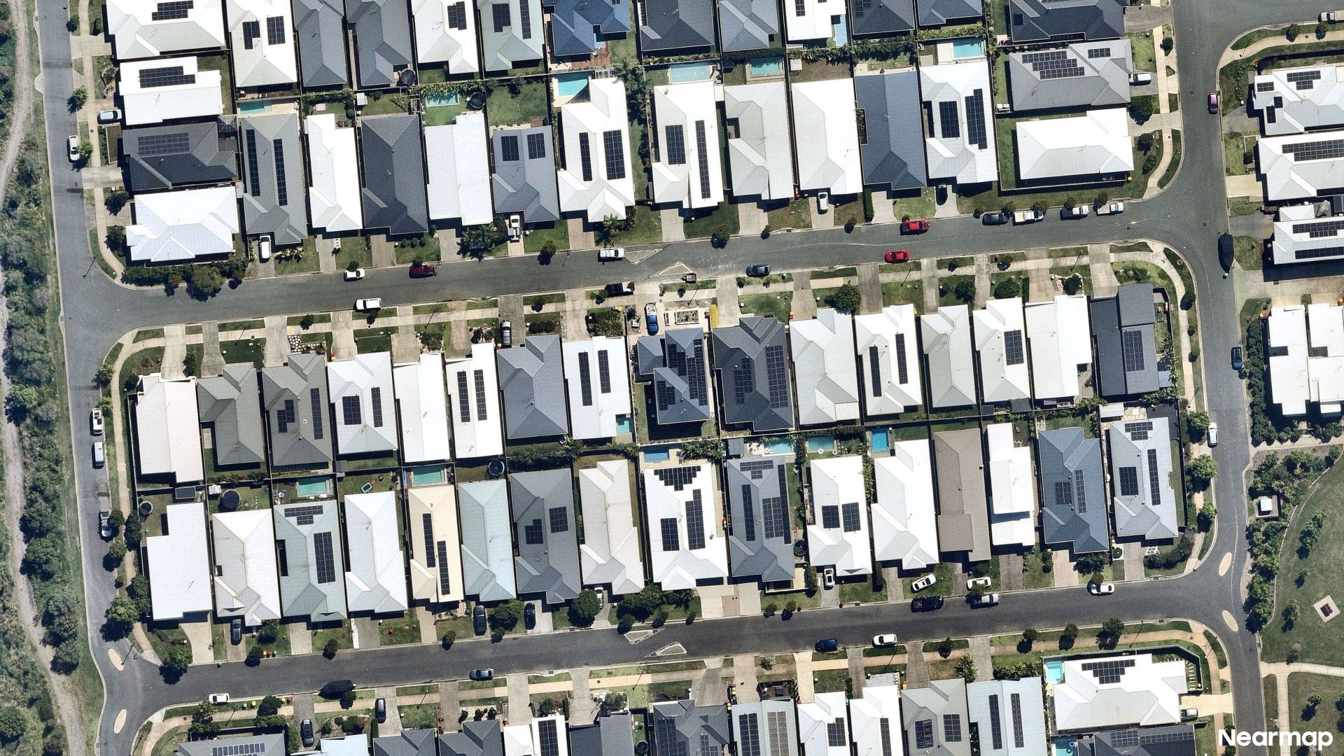 Vertical aerial view