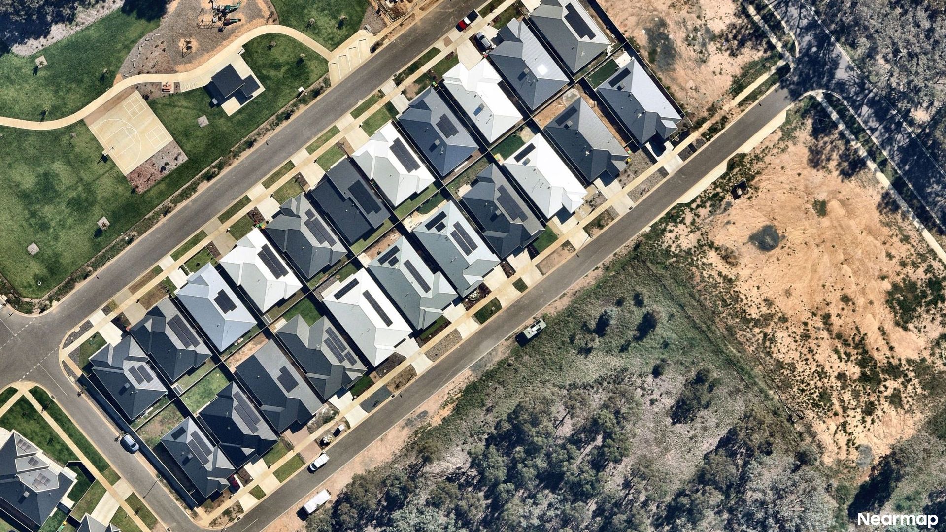 Vertical aerial view