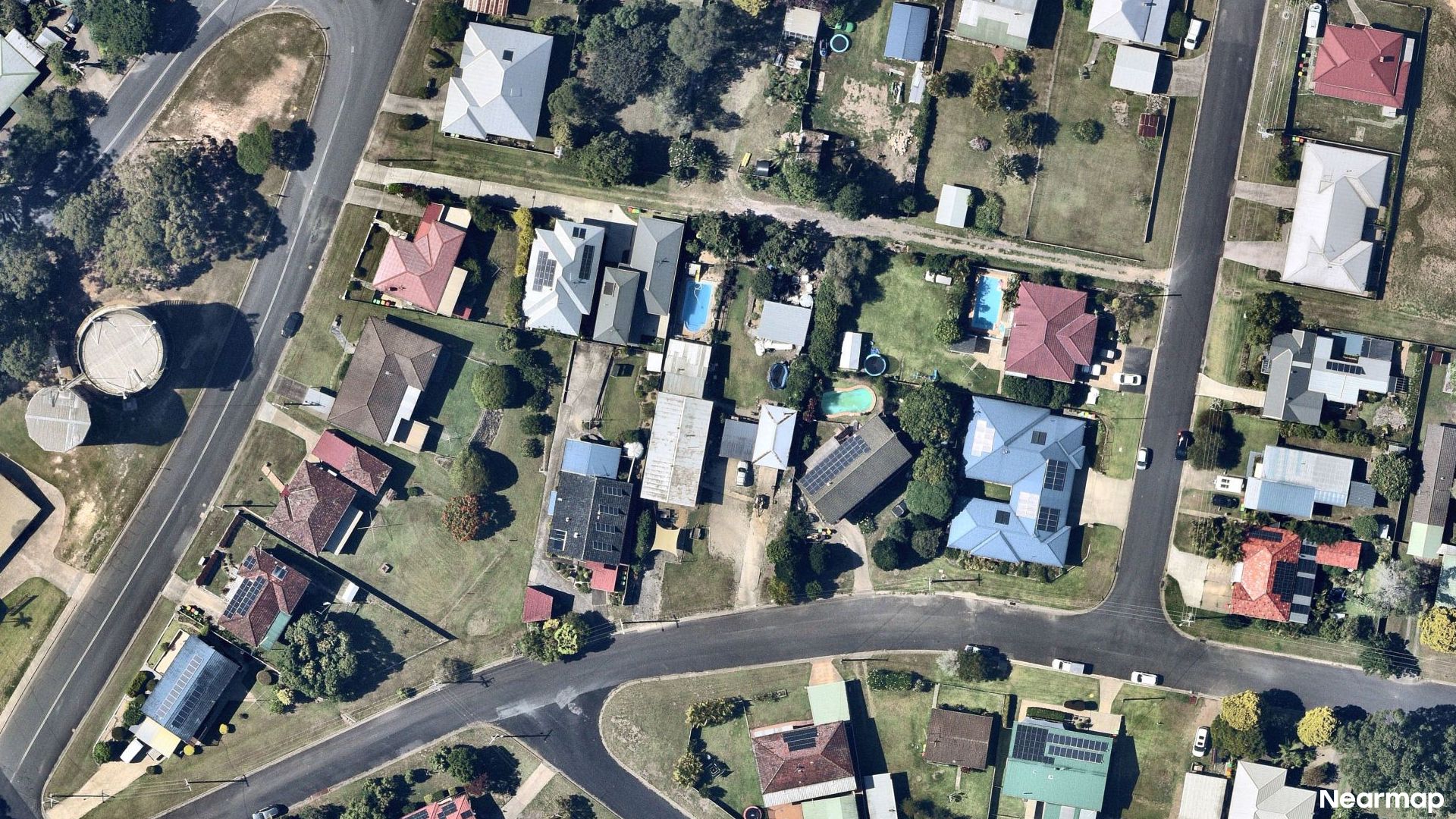 Vertical aerial view