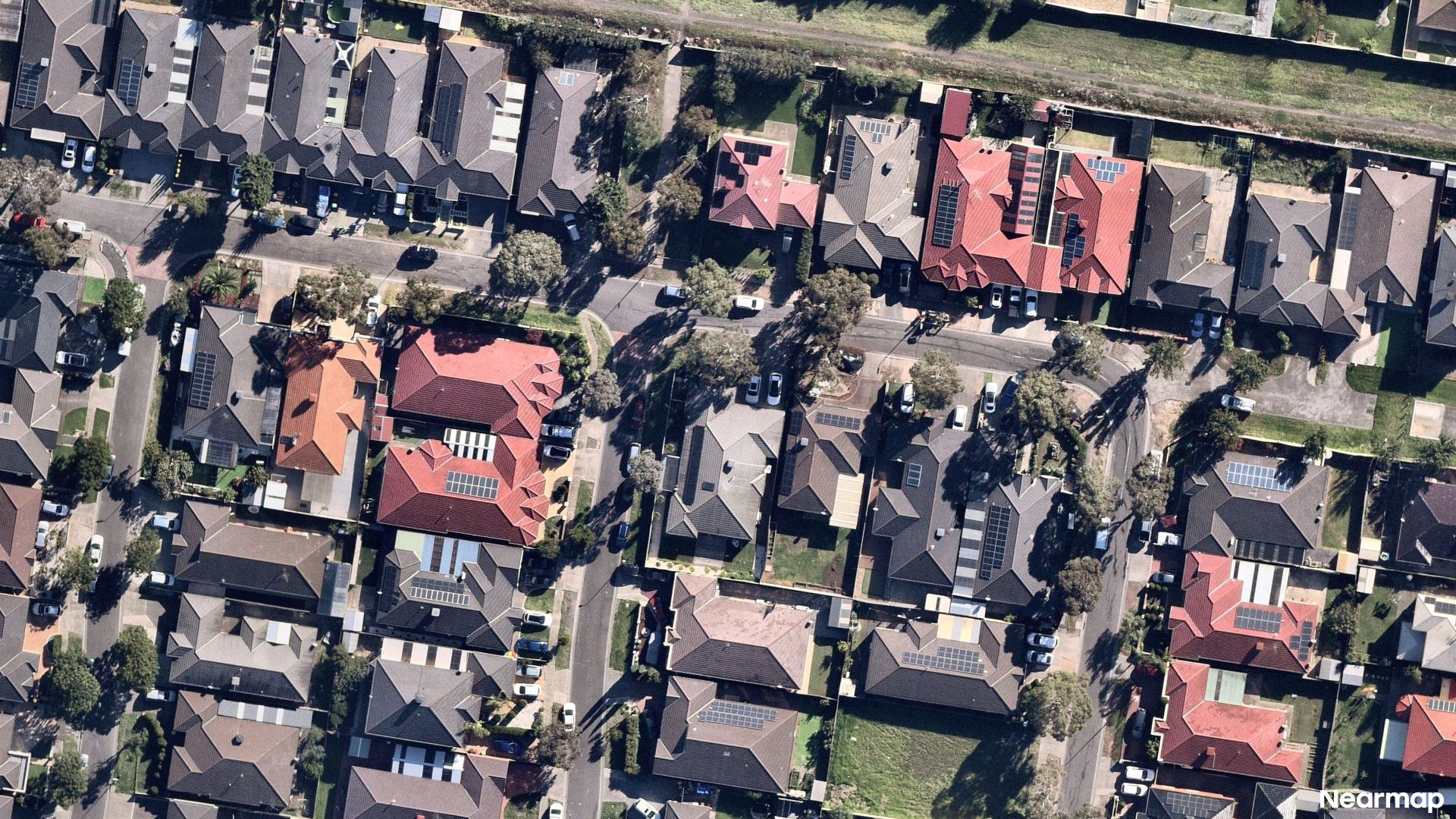 Vertical aerial view
