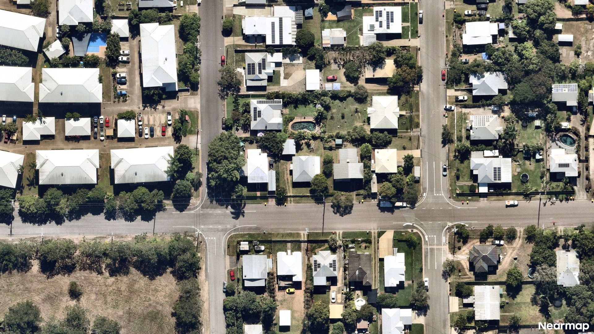 Vertical aerial view