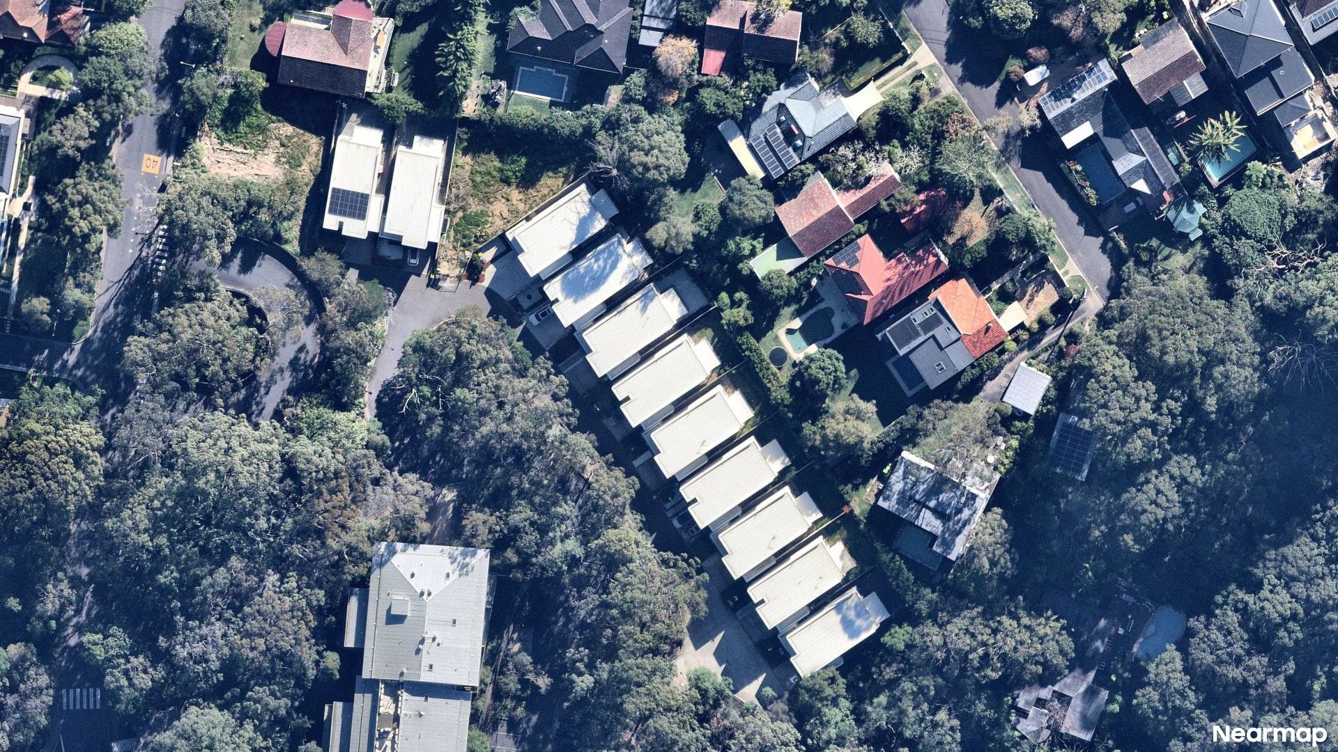 Vertical aerial view