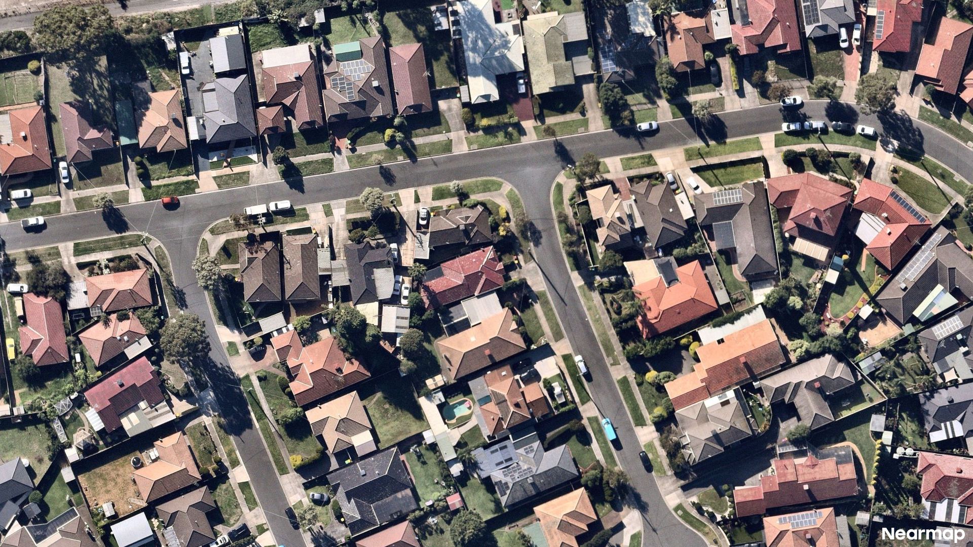 Vertical aerial view