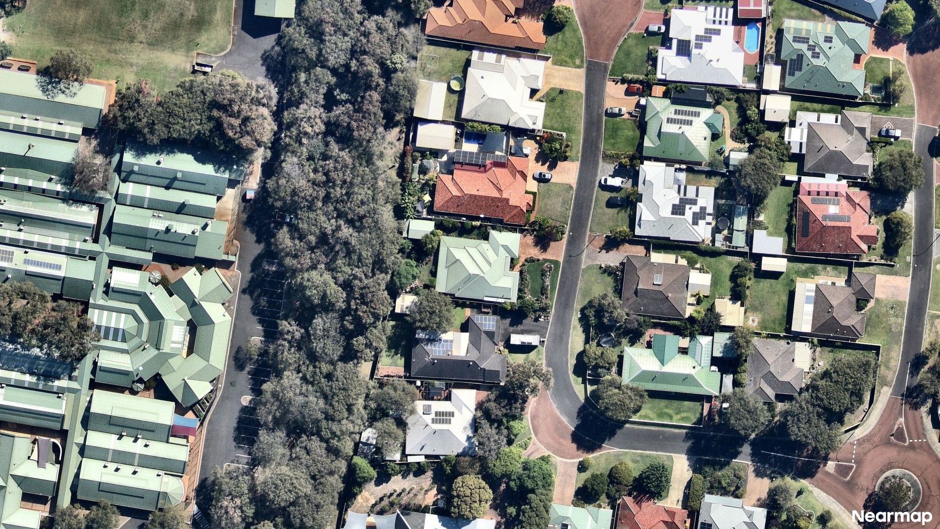 Vertical aerial view