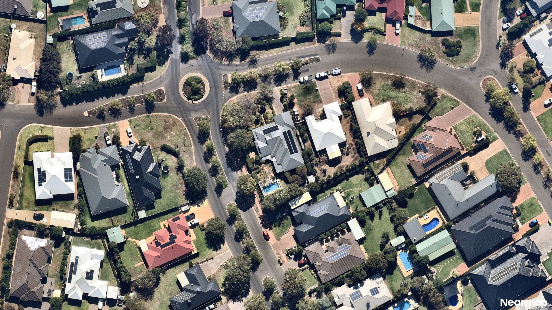 Vertical aerial view