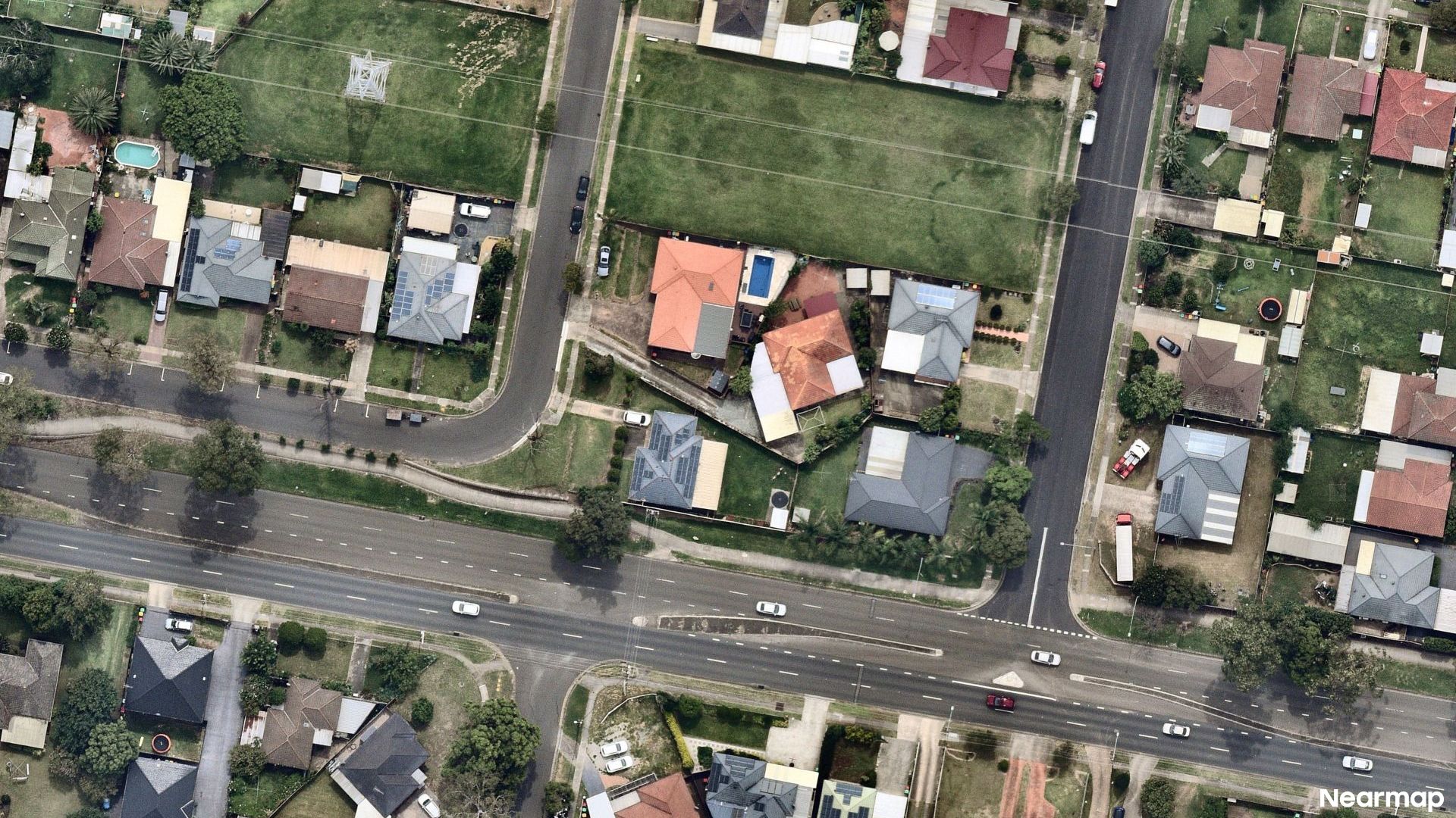 Vertical aerial view