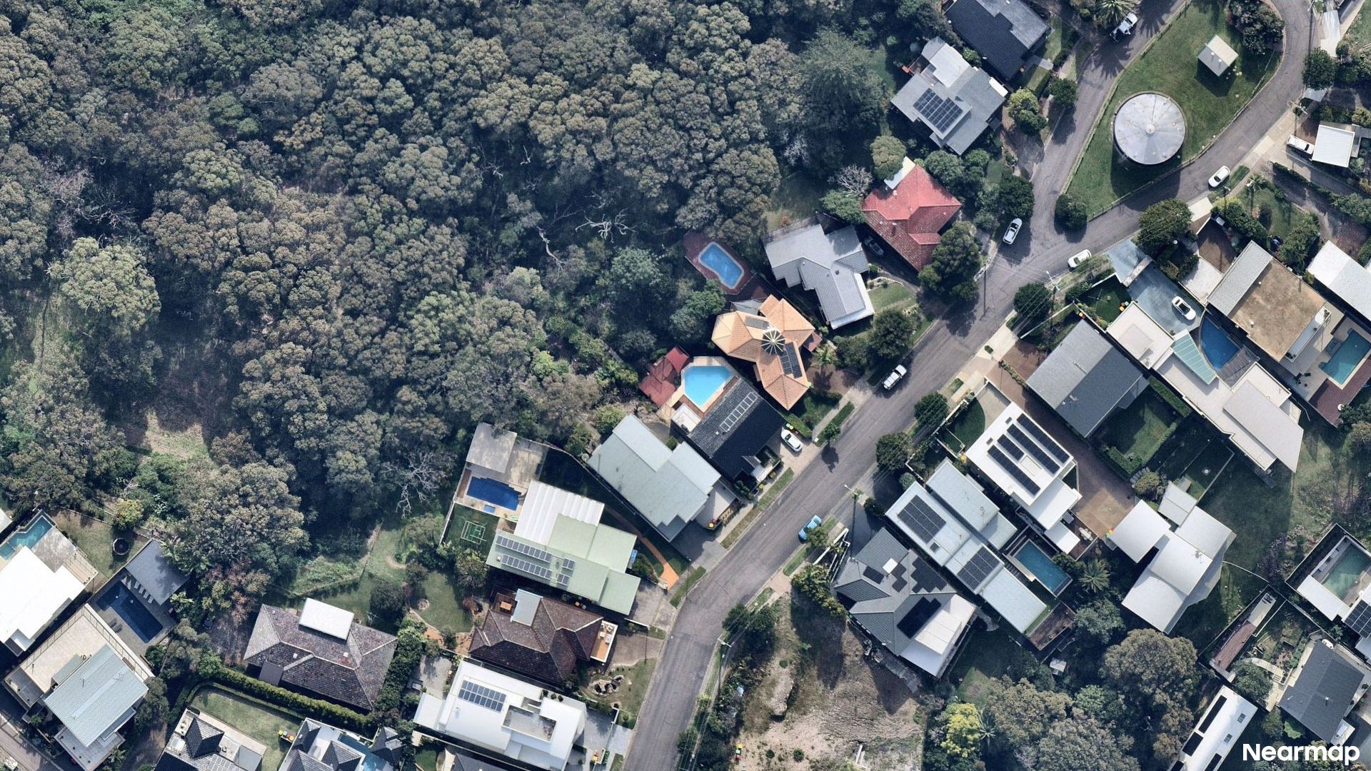 Vertical aerial view