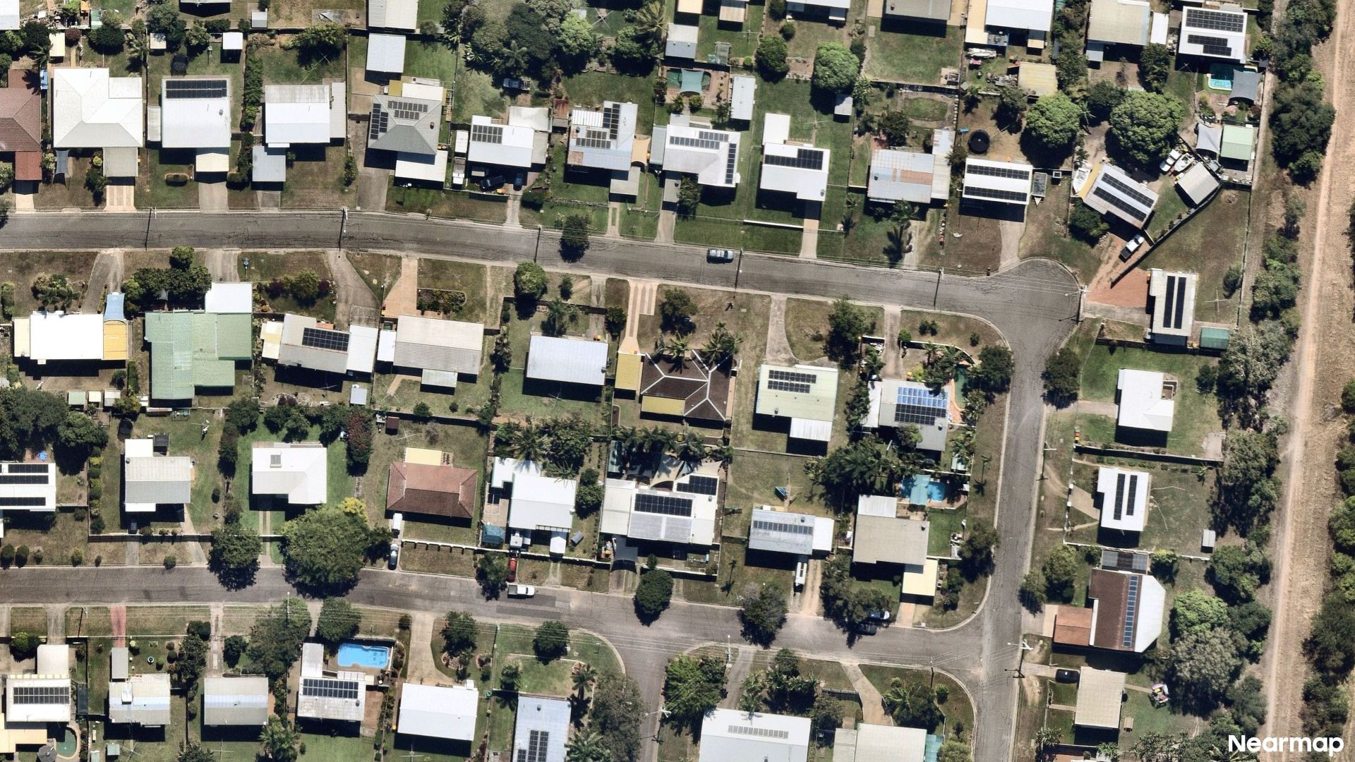 Vertical aerial view
