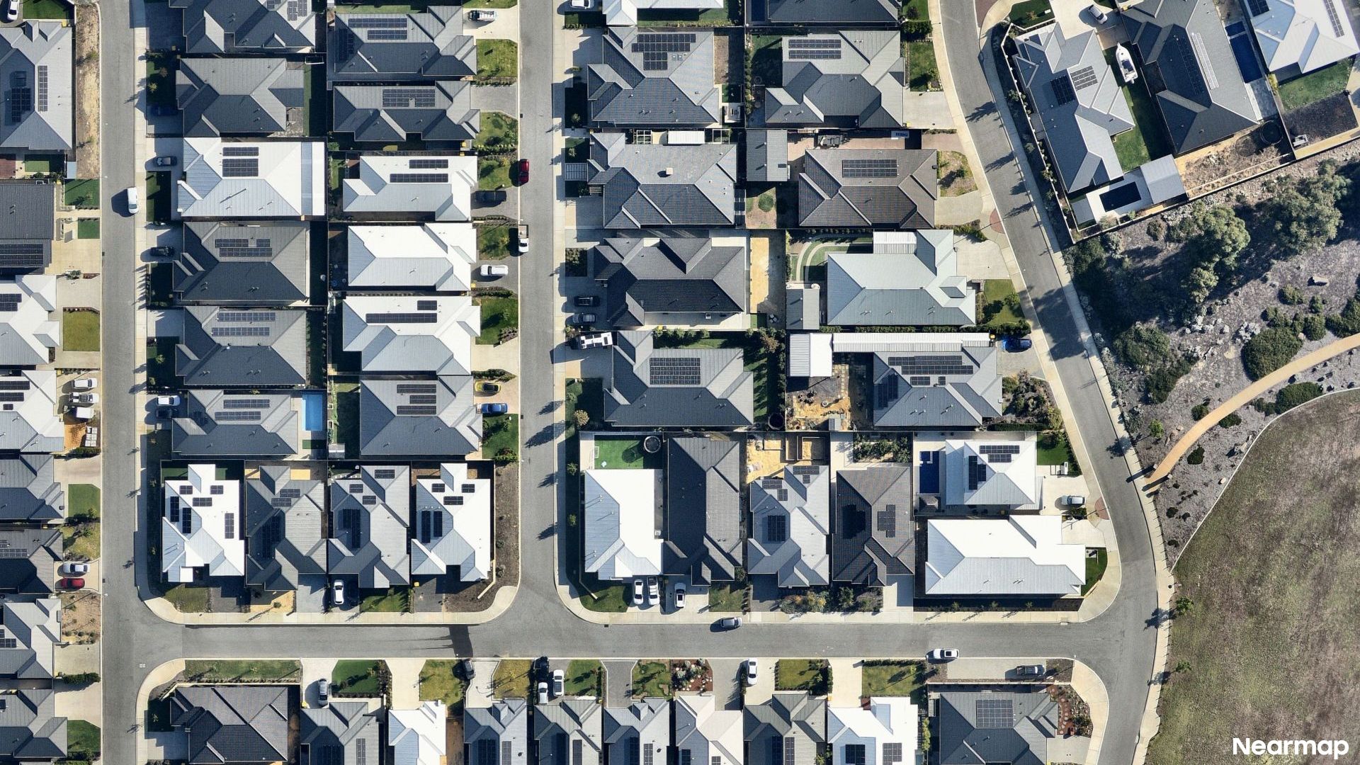 Vertical aerial view