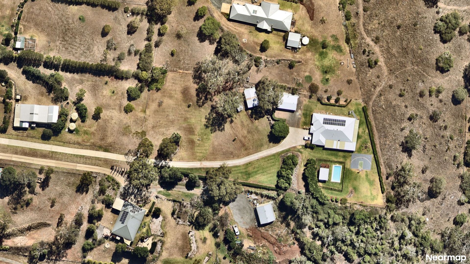Vertical aerial view