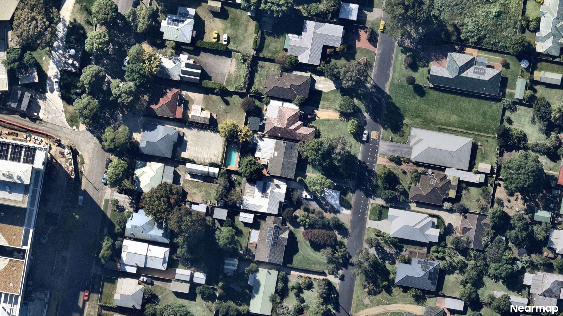 Vertical aerial view